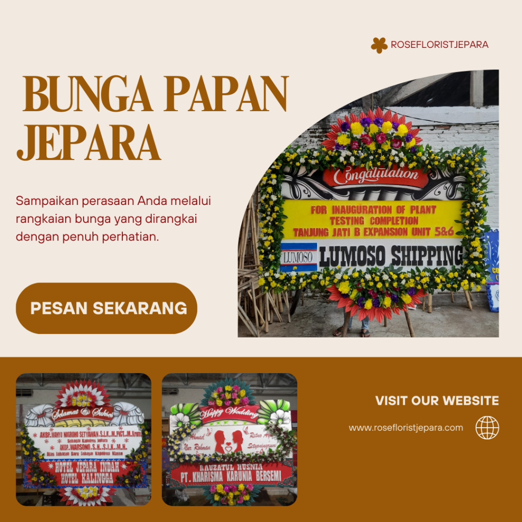 bunga papan jepara