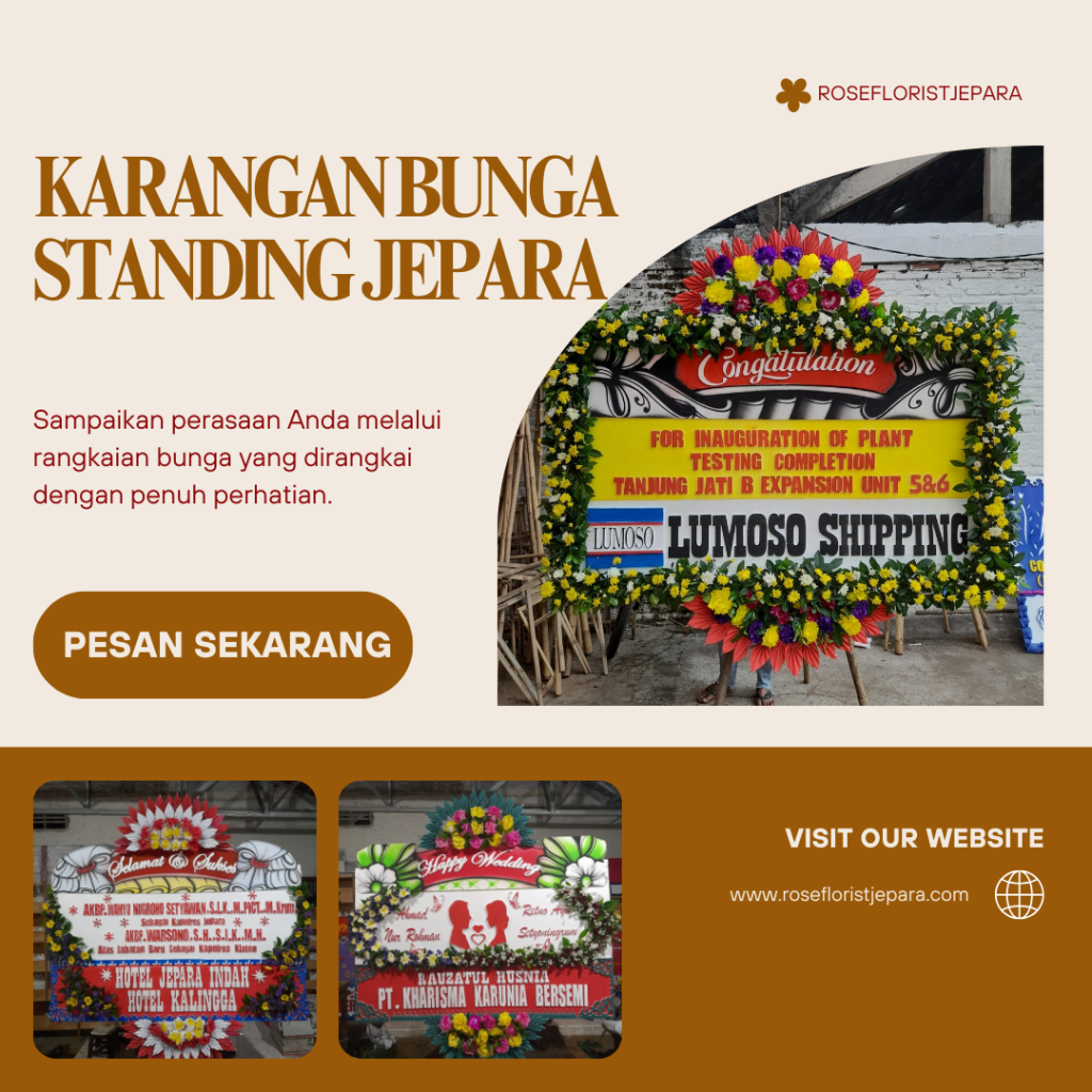 Karangan Bunga Standing Jepara